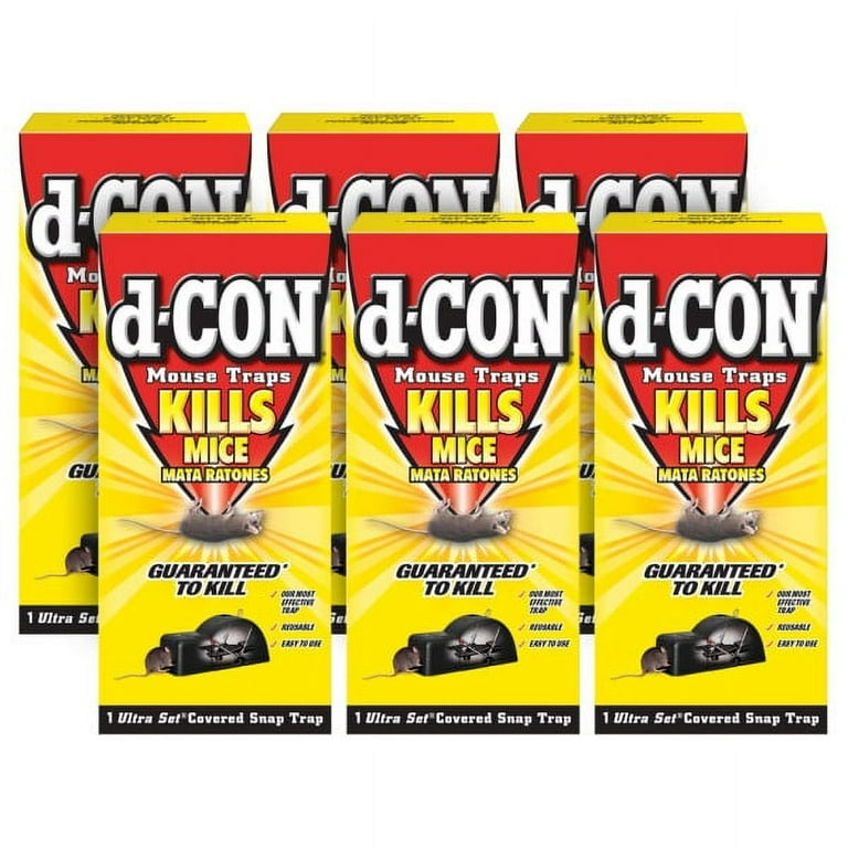 d - CON Ultra Set Covered Snap Trap 1 Ct. (Pack of 5) for Mouse