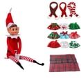 thumbnail image 2 of Red Christmas Elf Doll Accessories 2024 Gifts Christmas Table Christmas Tree Decorations for Home, 2 of 5