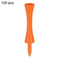 thumbnail image 1 of 100Pcs/Set Plastic Golf Tees Wear-resisting Stable Creative 70mm Orange Plastic Golf Tees Sporting Devices for Home, 1 of 5