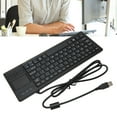 thumbnail image 4 of Wired Touch Keyboard, Computer Keyboard Sturdy Ultra Thin ABS USB Connection Plug And Play With HUB Function For Food Service For Manufacturing, 4 of 7