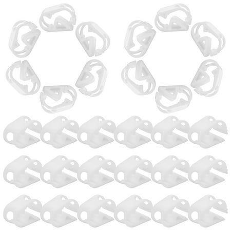 

50 Pcs Stop Clamp Mulitool Hose Ink Jet Single File White Plastic
