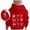 1-Red809, variant on Byoo Toddler Girls Graphic Pullover Hoodie Bow Print Hooded Sweatshirt Long Sleeve Casual Pullover Top Soft Cozy Outdoor