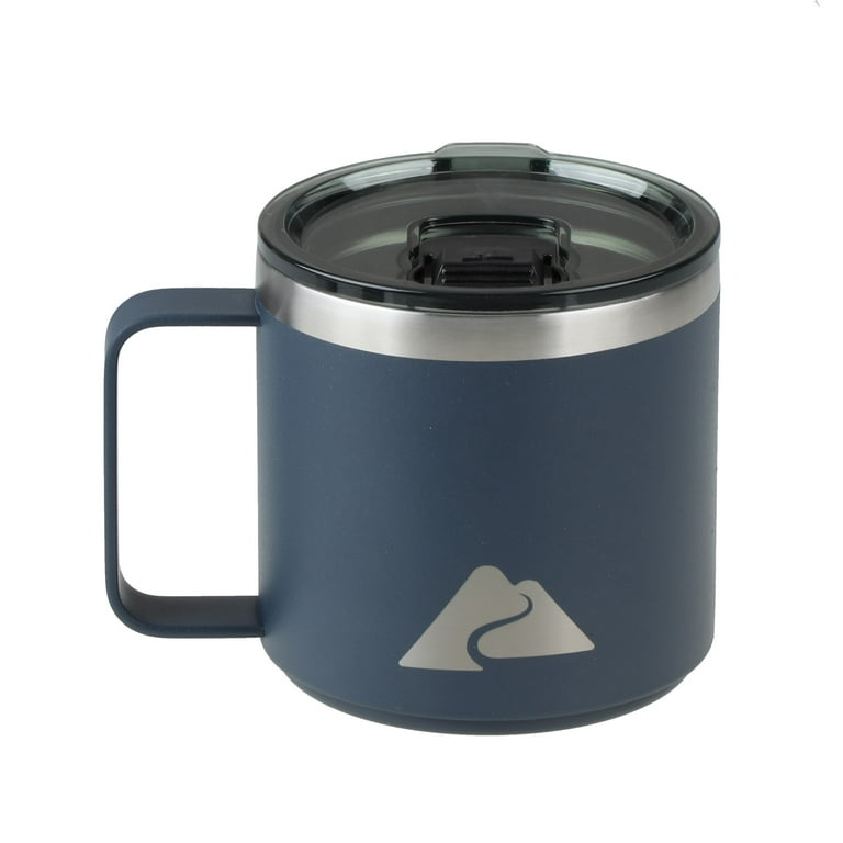 Ozark Trail 15-oz vacuum-insulated stainless steel coffee cup mug.