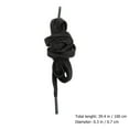 thumbnail image 2 of unbranded 1Par Cordones Planos De Encerados Negros Para Tenis Y Casuales, 2 of 8