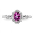 thumbnail image 2 of 925 Sterling Silver Natural Rhodolite Garnet Gemstone Solitaire Ring For Women, 2 of 2