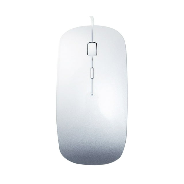 Slim Silent Wired Computer Mouse, Universal 800/1000/1200/1600DPI 4
