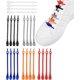 thumbnail image 1 of Cordones elásticos de silicona CHAO para zapatos 24 piezas duraderos y perezosos para niños, 1 of 5