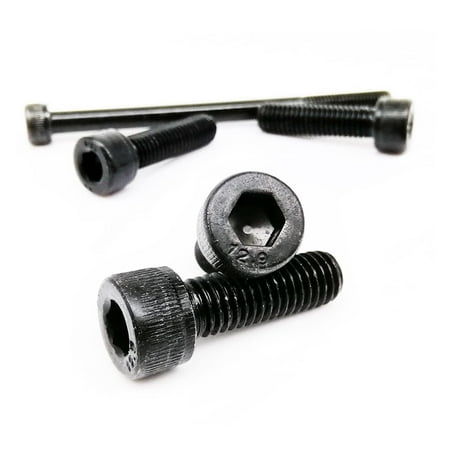 

LHX5/10/50pcs DIN912 M1.4 M1.6 M2 M2.5 M3 M4 M5 M6 M8 Black Grade 12.9 Alloy Steel Allen Hexagon Hex Socket Cap Head Screw Bolt (Color : 35mm Size : M2 50pcs)-0810