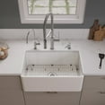thumbnail image 3 of ALFI brand ABF3018 30" White Thin Wall Single Bowl Smooth Apron Fireclay Kitchen Farm Sink, 3 of 10
