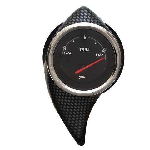 Triton Boat Trim Gauge Panel 304861 | TRX Mercury Carbon Fiber