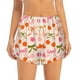 thumbnail image 2 of Balery Cherries And Bows Pantalones cortos deportivos para mujer con forro y dos bolsillos, elásticos, para entrenamiento, gimnasio, yoga-Large, 2 of 7