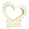 thumbnail image 2 of Mother's Day Heart Shaped Flower Box, Best Friend Flower Gift Bag with Handle, Empty Bouquet Bags for Wedding, Bridal, Engagement Party Supply (Beige), 2 of 9