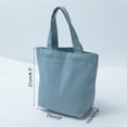 thumbnail image 2 of Bolsa de Lona Uxcell 8.3 x 9 x 3.9 pulgadas con Asa Bolsa Reutilizable Pequeña Azul, 2 of 5