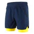 thumbnail image 1 of Lixada Pantalones cortos para correr 2 en 1 para hombres, pantalones cortos de ciclismo de maratón, de secado rápido, transpirables, ejercicio de entrenamiento Lixada Shorts deportivos, 1 of 7