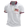 thumbnail image 3 of XDZJLR 250 Anniversary Shirt Men Patriotic Short Sleeve Casual Comfort Commemorative Graphic Collared 4Th Of July Mens Polo Shirts S-5Xl, 3 of 5