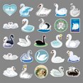 thumbnail image 4 of 50 pegatinas de cisne, bonitas pegatinas impermeables de cisne blanco y negro para botella de agua, monopatín, bicicleta, portátil, estuche de viaje, equipaje, guitarra, ordenador, pegatinas de vinil JAMW Sencillez, 4 of 5
