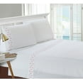 thumbnail image 2 of Montego Bay Flamingo 3-piece Embroidered Sheet set Twin, 2 of 4