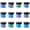 12 Glitter Pure Set, variant on Rolio Holographic Glitter - Craft Glitter for Resin, Makeup, Nail Art, Face & Body Art, DIY Crafts - 28g Jar, 1/128 to 1/64 Size, Maroon Red