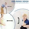 thumbnail image 4 of Txkrhwa 2PCS 12 inch Safety Handle Bar, Outdoor Deck Rail Banister, Stainless Steel Bath Shower Hand Rail, Wall Mounted Bathroom Hand Safety Grab Bar, for Stairs Bars Wall Elderly Grab Frame Pipe, 4 of 11
