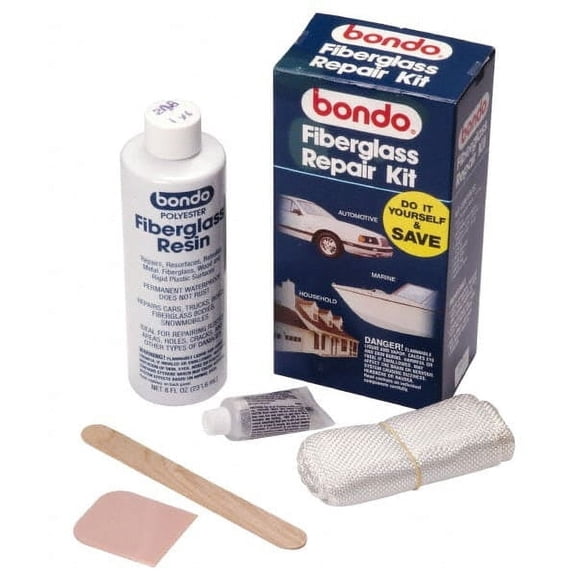 3M 7010363201 7 Piece Fiberglass Repair Kit with 8 oz Fiberglass Resin