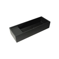 ALFI brand 39" Black Matte Above Mount Fireclay Bathroom Trough Sink