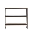 thumbnail image 4 of Leick Home 70007-ROBLK Stepped Tier Bookshelf in Roughsawn Oak/Gunmetal Gray, 4 of 8