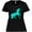 AB-Black, variant on Inktastic Aqua Unicorn Women's Plus Size T-Shirt