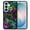 Purple Green Galaxy Marble, variant on WIRESTER Shockproof Soft Rubber Cover Case for Samsung Galaxy S26 6.3" 2026, Black Marble Gold Veins