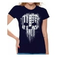 thumbnail image 1 of Awkward Styles White Skull T Shirt for Her American Flag Sniper Shirts for Ladies Patriotic Shirts for Women USA Lovers Gifts Military American Flag American Reaper Women's T Shirt Skeleton Shirts, 1 of 4