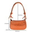 thumbnail image 4 of Women Fashion Armpit Bag Crocodile Pattern Crossbody Bag for Gift (Purple), 4 of 10