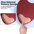 thumbnail image 3 of Ergonomic Heart-Shaped Mouse Pad, with Gel Wrist Rest Support, Non-Slip for Home Office Working, 3 of 6