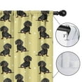thumbnail image 4 of Blackout Kids Curtains,Dachshund Footprint Childrens Insulated Curtains Set Of 2,Bedroom Essentials,Toddler Room Decor 42x54in(106x137cm), 4 of 4