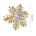thumbnail image 3 of Pack of 6 Resistant Napkin Rings Snowflake Napkins Buckles for Wedding Banquet Versatile Table Decoration, 3 of 9