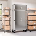 thumbnail image 4 of Seville Classics UltraHD Double Door Stacking Top Cabinet, Granite, 48" W x 18" D x 18.5" H, 4 of 4