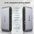 thumbnail image 2 of Estación de acoplamiento minisopuru DisplayLink de triple pantalla de 100 W, 2 of 8