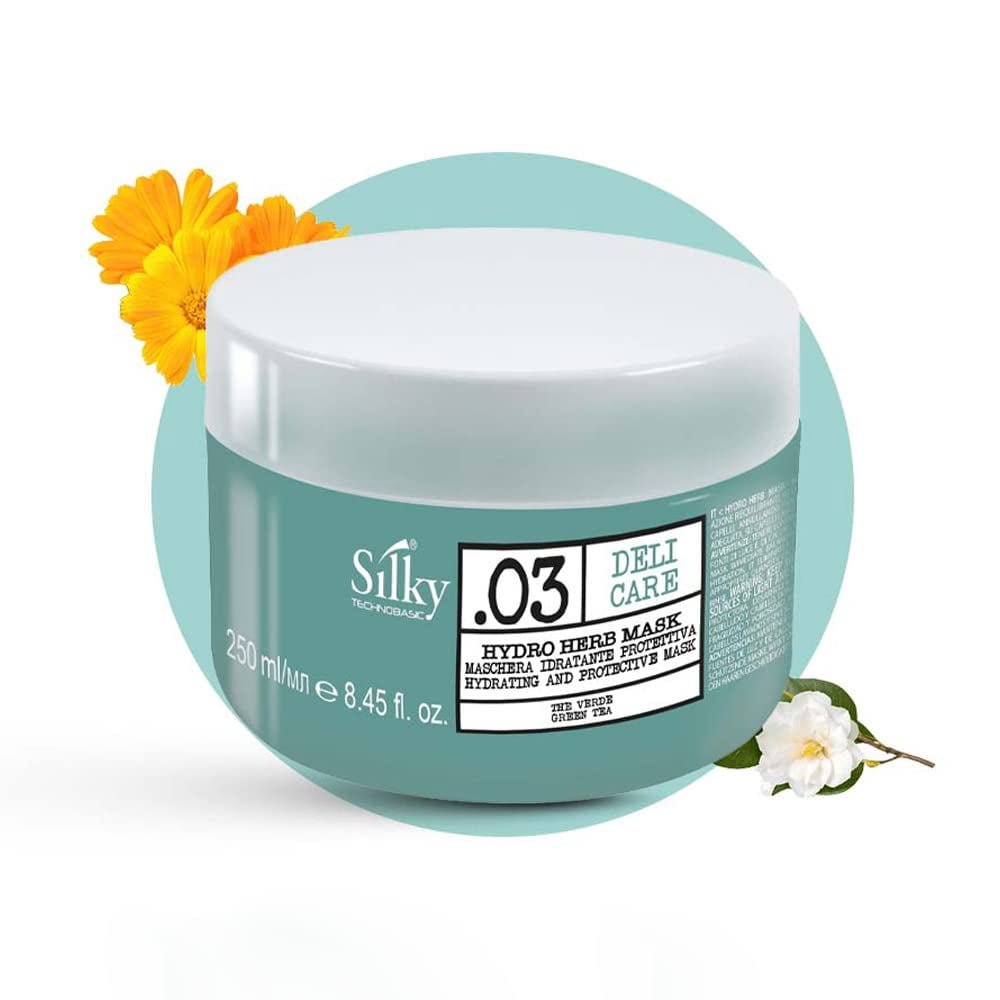 SILKY .03 DELI CARE HYDRO HERB MASK | Hydrating and Protective for Hair Strength and Protection 250ml/8.45oz