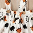 thumbnail image 5 of TAIAOJING Toddler Girls Summer Outfit 2 Piece Long Sleeve Plaid Tops T Shirt Pumpkin Prints Suspender Skirts Toddler Girl Outfit 2-3 Years, 5 of 8