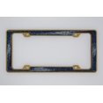 thumbnail image 3 of Creathome 3D Shining and Neon License Plate Frame from Pure Zinc Alloy Metal Perfect Plate Holder, Matt Gold with Black Glitter, 3 of 8