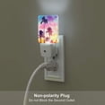 thumbnail image 5 of Salouo Tropical Palm Tree at Sunset for Night Lights Plug into Wall 1 Pack, 0.5W Plug in Night Light with Dusk-to-Dawn Light Sensor LED Nightlight for Bathroom, Adult, Hallway-US, 5 of 7