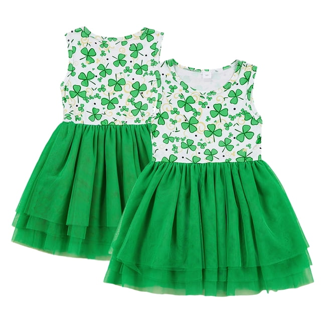 KYAIGUO Robes Tutu en Tulle pour Bébés Filles Été Sans Manches Robe Décontractée Princesse Florale Fête d'Anniversaire Robe d'Été pour 1-6 Ans