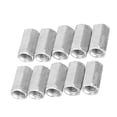 thumbnail image 1 of HUGFEGWE 10pcs M8 Hex Nuts Long Rod Nut Hex Hexagonal Sleeve Nut Standoff Threaded Fasteners (M8*28) U2537-10244, 1 of 9