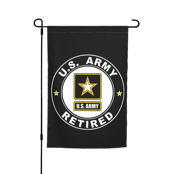 Us Army Retired Garden Flag 12x18 Inch Indoor Balcony Courtyard Outdoor Decorative Flag