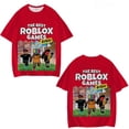 thumbnail image 1 of Roblox T-shirt Summer Casual Short Sleeve 3D Printed Tea Shirt Printed Round Neck Cartoon Gaming Top-YOUYOU, 1 of 3