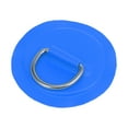 thumbnail image 5 of 4pcs D Ring Patch Stainless Steel Round Shape D Ring Pad Blue for Kayak Canoe Deck, 5 of 6