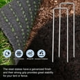 thumbnail image 4 of Uxcell 10 Pcs Landscape Staples 6" 12 Gauge Garden Stakes Silver, 4 of 6