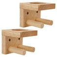 thumbnail image 2 of KAKOWELY bat holder wall mount 2pcs Wooden Baseball Bat Holder Baseball Bat Bracket Wall Mounted Baseball Rack Baseball Holder Wood Baseball Bat Holder and Ball Display Shelf, 2 of 5