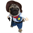 thumbnail image 5 of Funny Pet Cowboy Costume Cat Dog Halloween Christmas Party Role Play Outfit Cosplay (Denimtransformingclothes, L), 5 of 9