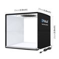 thumbnail image 3 of PULUZ Luz LED anillada plegable de 25cm con 10 niveles de brillo y base de acrílico sin sombras, alimentación USB y 12 fondos de colores, ideal para fotografía de joyas y gadgets., 3 of 7