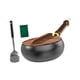 thumbnail image 5 of Sartén Wok Wok chino Fondo plano Fácil de limpiar Resistente Wok de 9,45 "Utensilios de cocina antiadherentes multiusos Sartén para gas de inducción, 5 of 9