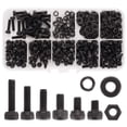 thumbnail image 1 of Whataatahia 300 PCS M3 Pernos Tornillos Tuercas Arandelas Kit a Juego Aleación de Acero Cabeza Hexagonal Tornillos Tuercas de Tornillo para Automóvil Motocicleta Barcos Hogar, 1 of 7